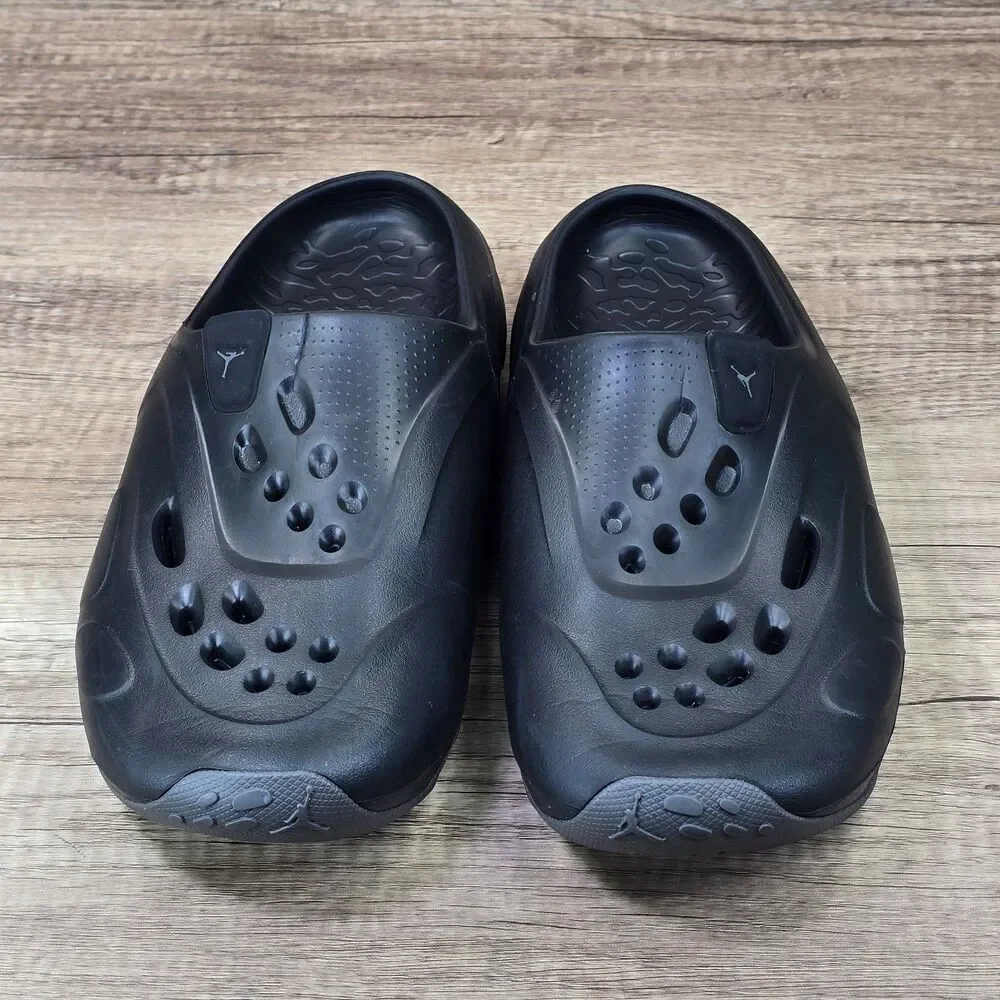 Nike Jordan Roam Slide Men's Size 10 Black Iron Gray Sandals RUN SMALL READ DESC